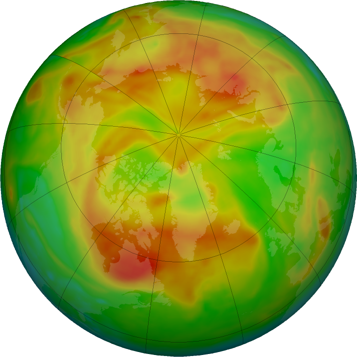 Arctic ozone map for 15 May 2018